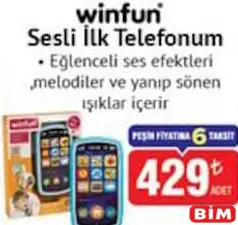 WİNFUN SESLİ İLK TELEFONUM fiyat ve kampanya bilgisi